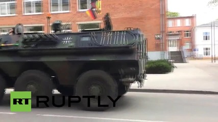 Lithuania: Tanks and APCs flood Siauliai's streets for NATO 'Saber Strike- 2015' drills