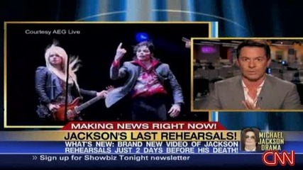 Michael Jacksons last rehearsals!