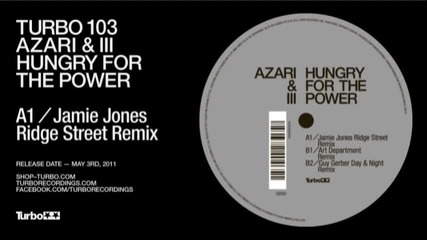 Azari Iii - Hungry For The Power - Jamie Jones Ridge Street Remix