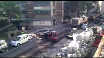 Така става като паркирате неправилно