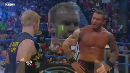 Randy Orton прави ''rko'' на Mark Henry