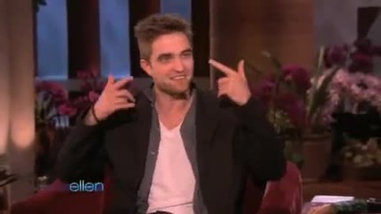Robert Pattinson Interview on Ellen - part 1 