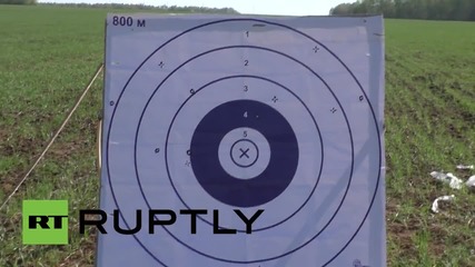 Russia: Victory Day rifle duel sees Russian model victorious over German rival