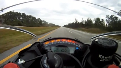 2011 Zx - 10r Top speed run 