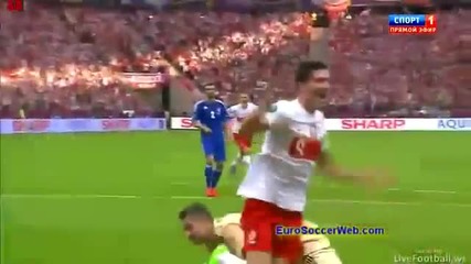 Полша 1 : 1 Гърция - Всички голове! Евро 2012