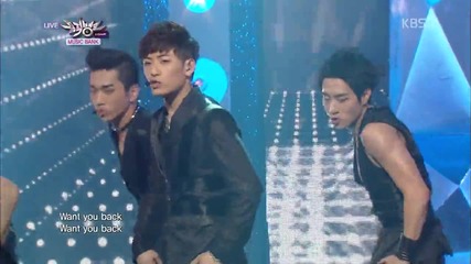 100% - Real 100% + Want U Back @ Music Bank [ 24.05.2013 ] Comeback Stage H D