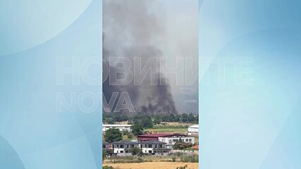 Голям пожар избухна край Околовръстното на Пловдив