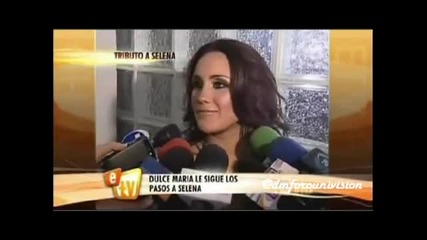 Dulce Maria grab video con tema de Selena Etv 