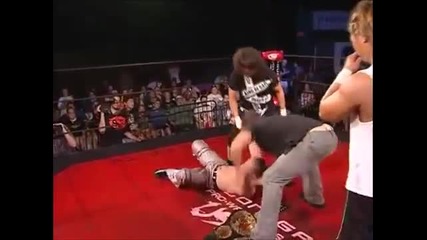Brian Danielson confronts Jon Moxley ( Daniel Bryan confronts Dean Ambrose )