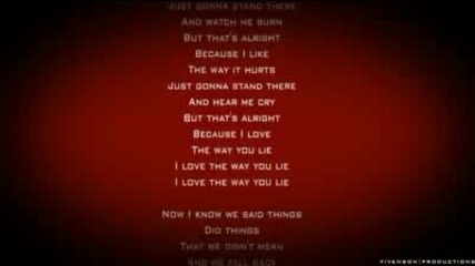 Eminem Ft Rihanna - Love The Way You Lie - Official Video Lyrics 