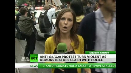 Police abandon cars at G20 protests amid $1 billion security clampdown 