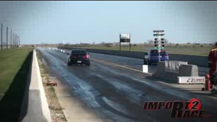 G35 turbo vs Civic Si racing