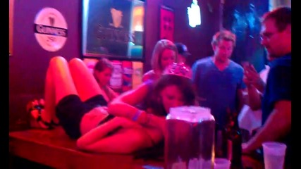Drunk girl body shot