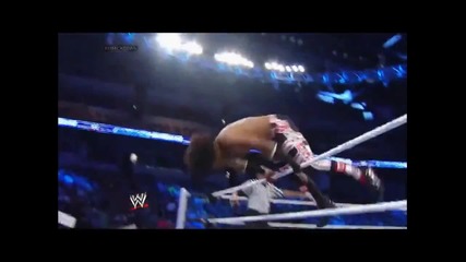 Xavier Woods - Slingshot Somersault Plancha