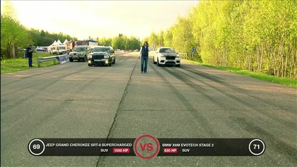 Audi R8 V10 vs Jeep Srt-8 vs Nissan Gt-r [ H Q ]