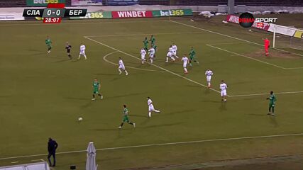 Славия - Берое 1:1 /първо полувреме/
