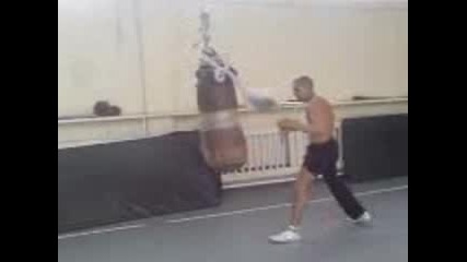 Alex kick boxing!