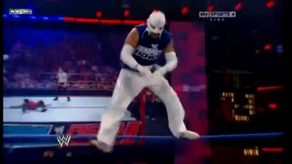 Rey Mysterio's Springboard Splash gone wrong!