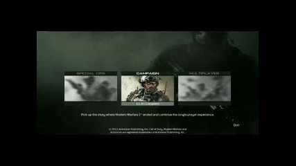 Call of duty : Modern Warfare 3 - Gameplay - Chapter 2 : Black Tuesday Part - 1