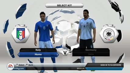 Fifa 13 Gameplay Italy vs Germany