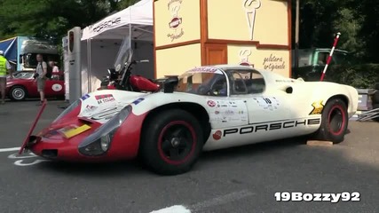 1967 Porsche 910 2.0l Flat-6 Engine Sound - Vernasca Silver Flag 2014
