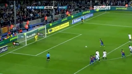 Меси изпусна дузпа в 94-ата минута, Барса изостана от Реал Мадрид