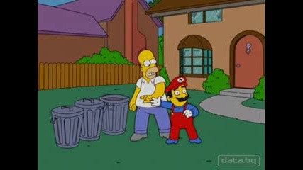 Homer Simpson Vs Super Mario