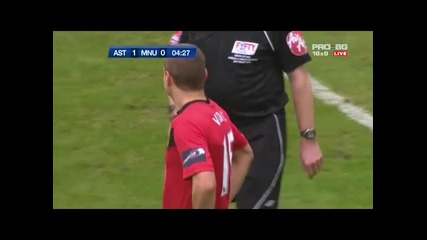 Астън Вила - Ман Ютд 1 - 0 гол на Милнър*финал за Карлинг Къп 