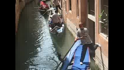 Гондолиери Във Венеция