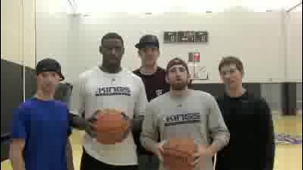 Dude Perfect™ and Tyreke Evans 5 - Front Flip Shot