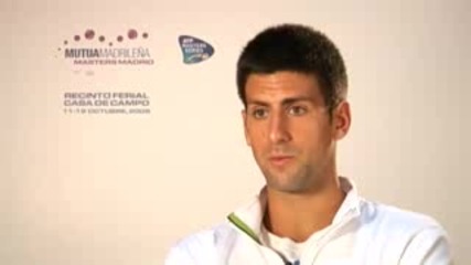 Atp Ms Madrid 2008 : Интервю С Джокович преди началото на турнира
