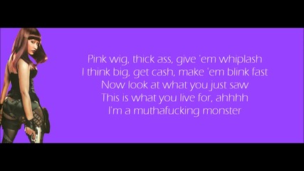 Nicki Minaj - Monster Verse ( Lyrics Video )