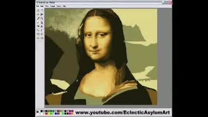 Рисуване На Мона Лиза С Paint