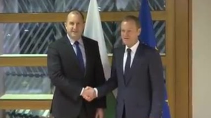 Президентът се срещна с председателя на Европейския съвет