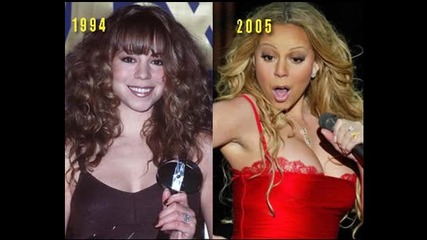 Mariah Carey през 1994 и 2005 година 