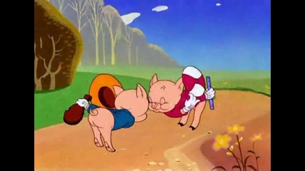 Looney Tunes - The big bad wolf and three little pigs