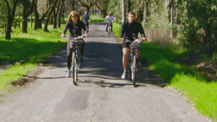 Daniel Bryan asks mother-in-law Kathy for business advice during a bike ride: Total Bellas, Oct. 4, 2017