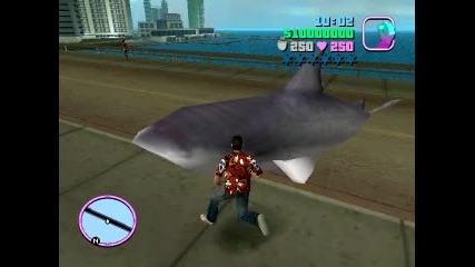 Лодка акула в gta vice city яко е!!! 