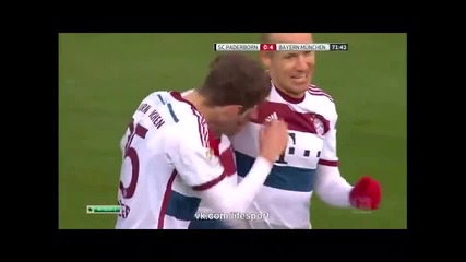 21.2.2015 Падеборн-байерн Мюнхен 0-6 Бундеслига