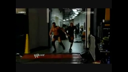 Wwe- Triple H chases Randy Orton to the tune of Mr. Hill.