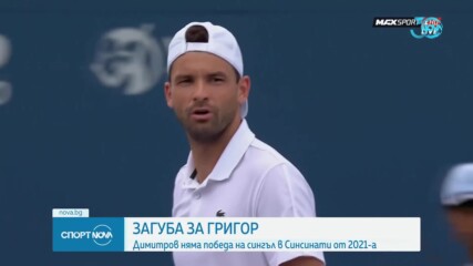 Григор Димитров няма победа в Синсинати от 2021 година