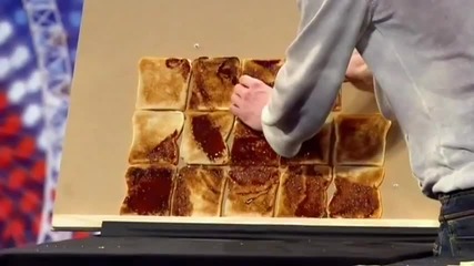Рисуване с препечени филийки - Britain's Got Talent 2011