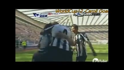 22.08.2010 Нюкасъл 4 - 0 Астън Вила втори гол на Анди Керъл 