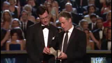Stewart и Colbert Presenting at Emmys 