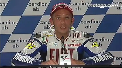 Rossi interview after the Czech Republic Gp 