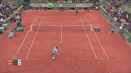 Nadal vs Ginepri - Roland Garros 2014
