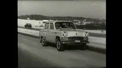 Финландска Реклама На Москвич 407 От 1964 Година 