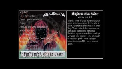 Helloween - The time of the oath (full Album 1996 )