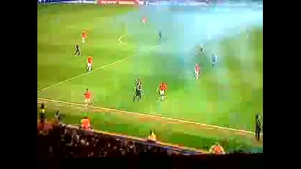 07.04.2010 Манчестър Юнайтед - Байерн Мюнхен 3:0 Гол на Луиш Нани! 