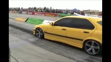 bmw 325 ix turbo vs. bmw e36 m3 325 drag race [1 4 mile]